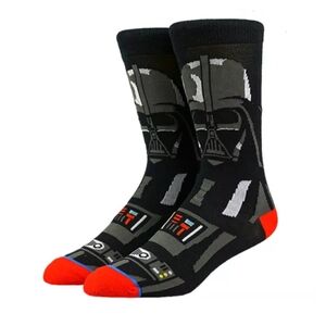 Star Wars | Darth Vader | Cartoon Character Socks | Gift | Black | Red